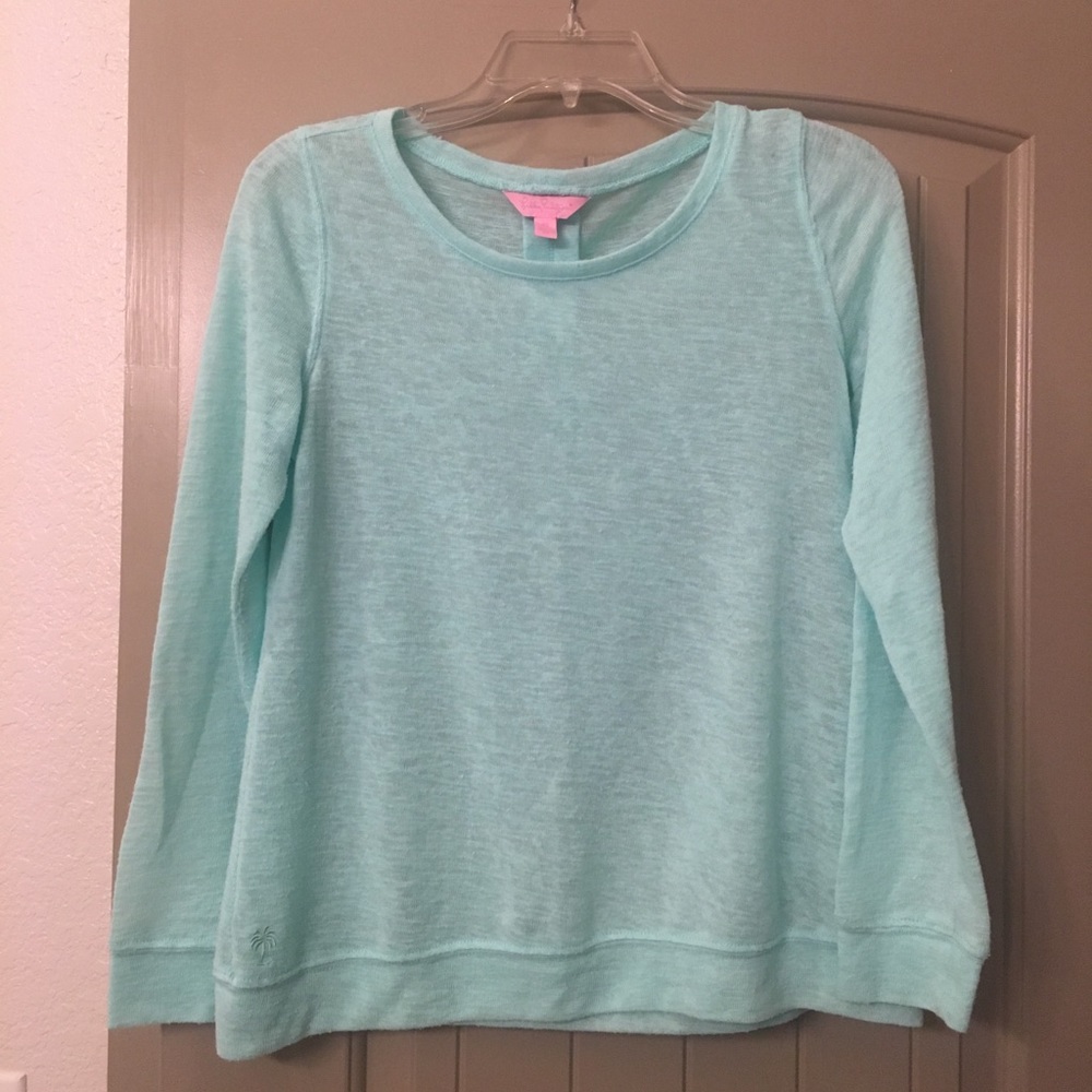 Light Blue Lilly Pulitzer Light Weight Sweater